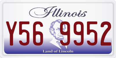 IL license plate Y569952