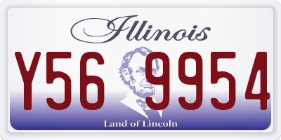 IL license plate Y569954