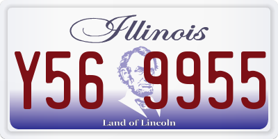 IL license plate Y569955