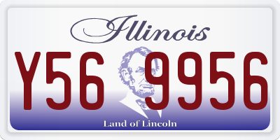 IL license plate Y569956