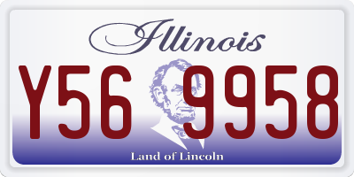 IL license plate Y569958