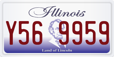 IL license plate Y569959