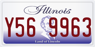 IL license plate Y569963