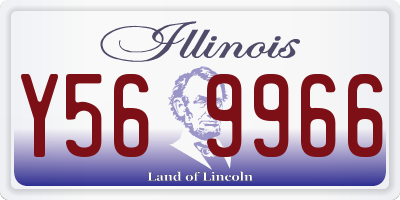 IL license plate Y569966