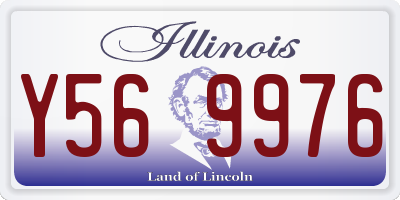 IL license plate Y569976