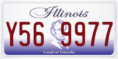 IL license plate Y569977