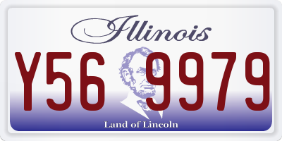 IL license plate Y569979