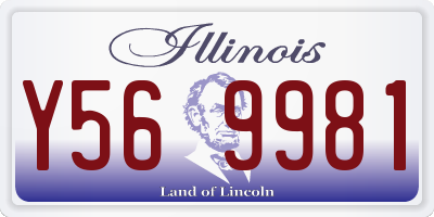 IL license plate Y569981