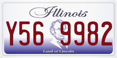 IL license plate Y569982