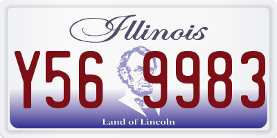 IL license plate Y569983