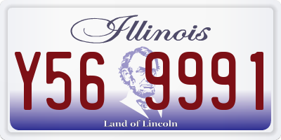 IL license plate Y569991