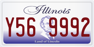 IL license plate Y569992