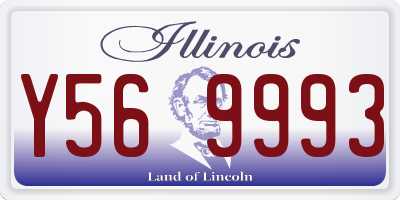 IL license plate Y569993