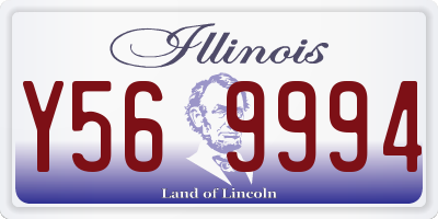 IL license plate Y569994