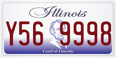 IL license plate Y569998