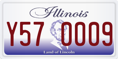 IL license plate Y570009