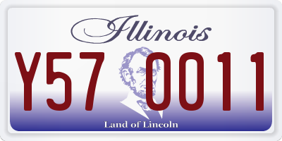IL license plate Y570011