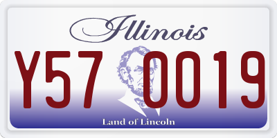 IL license plate Y570019