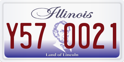 IL license plate Y570021