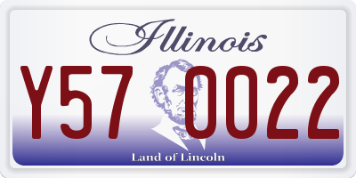 IL license plate Y570022
