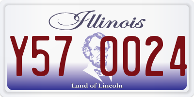 IL license plate Y570024