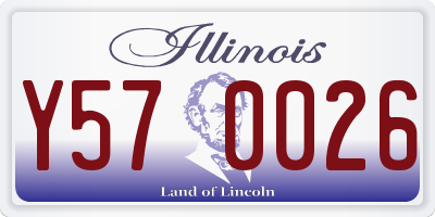 IL license plate Y570026