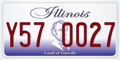 IL license plate Y570027