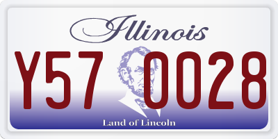 IL license plate Y570028