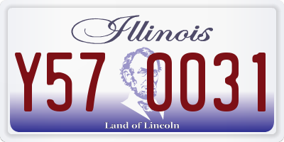 IL license plate Y570031