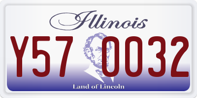 IL license plate Y570032