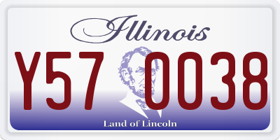 IL license plate Y570038