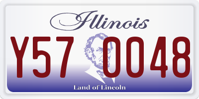 IL license plate Y570048