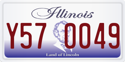 IL license plate Y570049