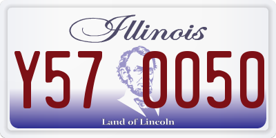 IL license plate Y570050