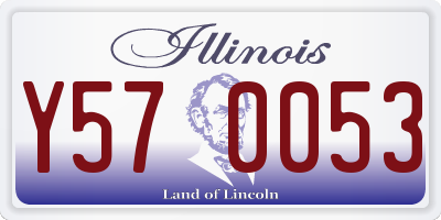 IL license plate Y570053
