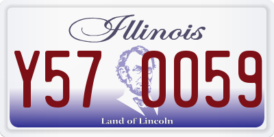 IL license plate Y570059