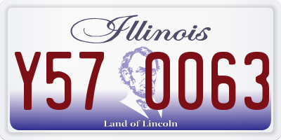 IL license plate Y570063