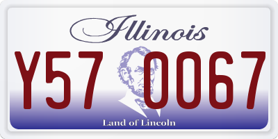 IL license plate Y570067