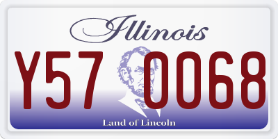 IL license plate Y570068