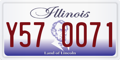 IL license plate Y570071