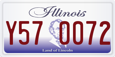 IL license plate Y570072