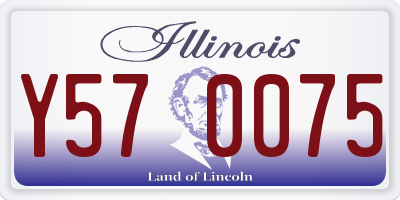 IL license plate Y570075