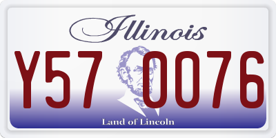 IL license plate Y570076