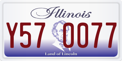 IL license plate Y570077