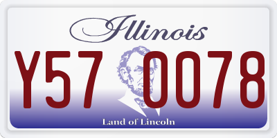 IL license plate Y570078