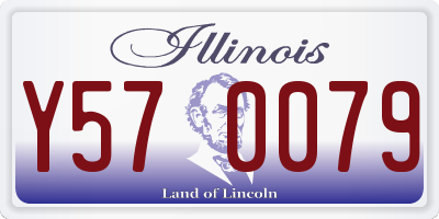 IL license plate Y570079