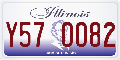 IL license plate Y570082