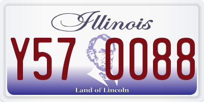 IL license plate Y570088