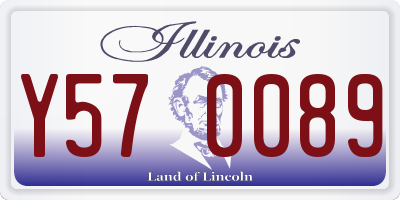 IL license plate Y570089
