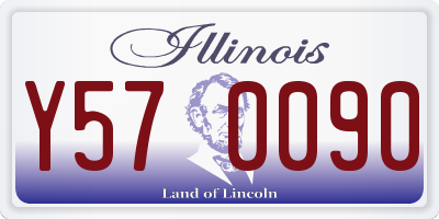 IL license plate Y570090